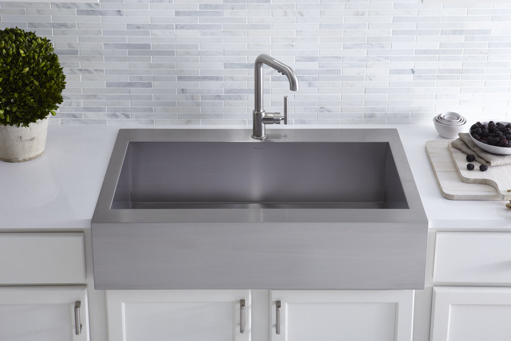 Kohler Vault Top Mount Single Bowl Stainless Steel Kitchen